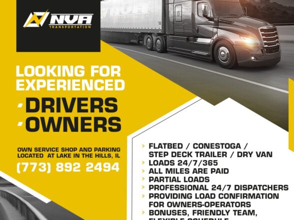 EXPERIENCED CDL DRIVERS AND OWNERS OPERATORS NEEDED